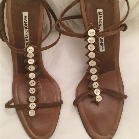 Manolo Blahnik Strap Sandals. Sold at Another Site - Picture 3 of 5